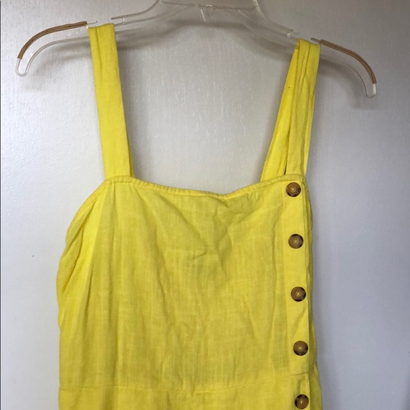 Bright yellow romper. Size small - Picture 3 of 9